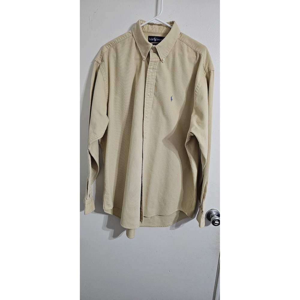 Ralph Lauren Blaire Shirt‎ Extra Large Men Corduroy Button Up Preppy Minimalist